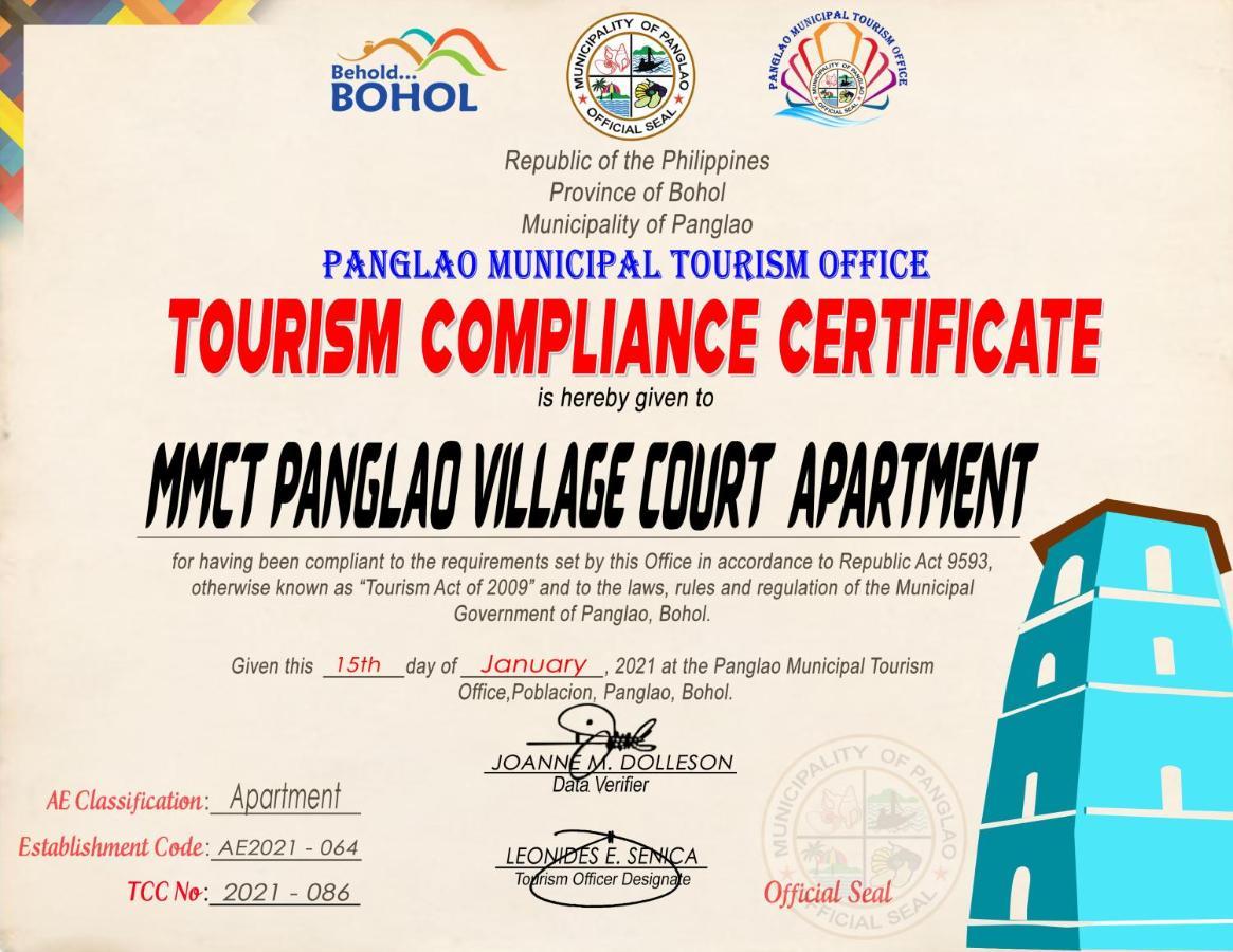 Panglao Village Court Studios Bagian luar foto